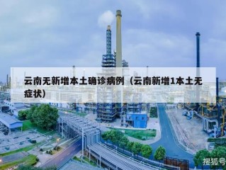 云南无新增本土确诊病例（云南新增1本土无症状）